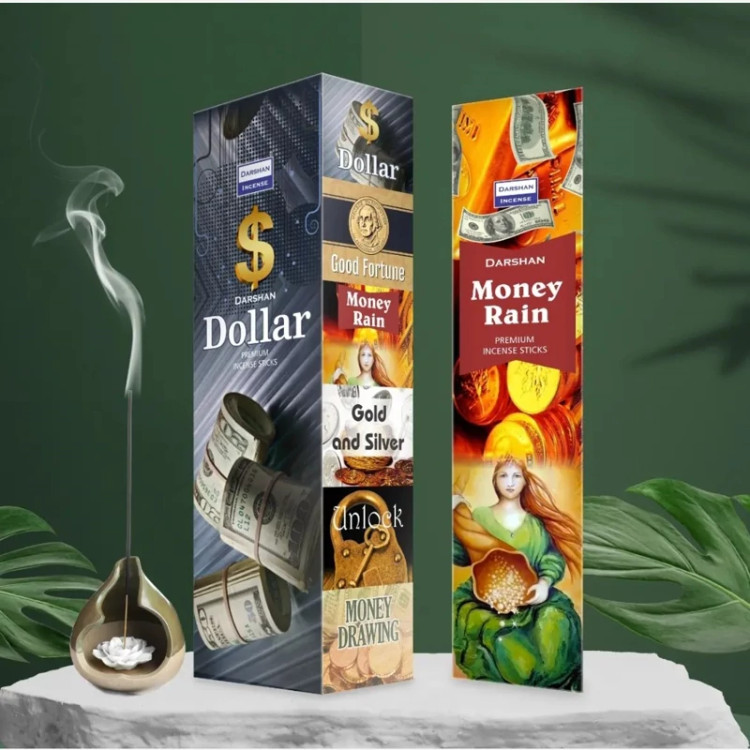 عود خوشبوکننده رایحه باران پول(Rain Money) برند دارشان( Darshan)