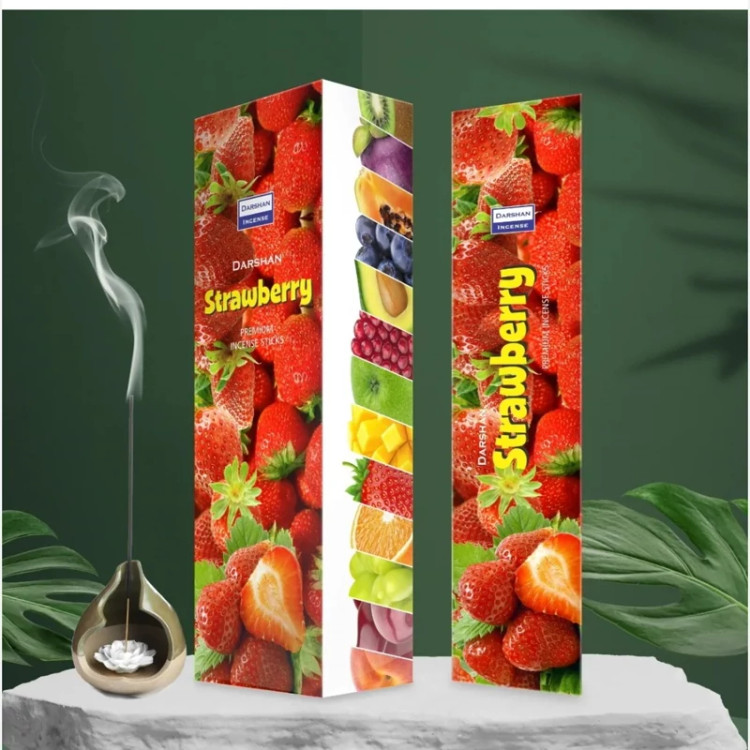 عود خوشبوکننده رایحه توت فرنگی(Strawberry) برند دارشان( Darshan)