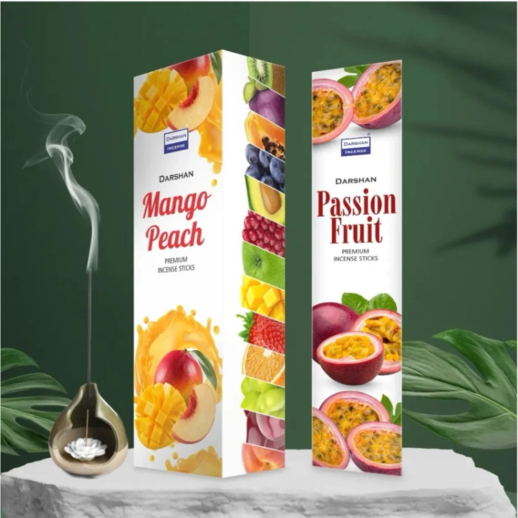 عود خوشبوکننده رایحه پشن فروت(Passion Fruit) برند دارشان( Darshan)