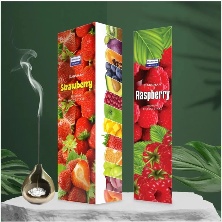عود خوشبوکننده رایحه تمشک(Raspberry) برند دارشان( Darshan)