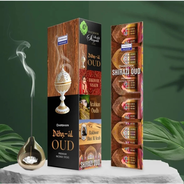 عود خوشبوکننده رایحه شیرازی عود(Shirazi Oudh) برند دارشان( Darshan)