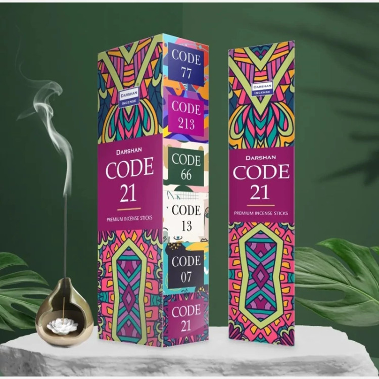 عود خوشبوکننده رایحه کد 21(Code 21) برند دارشان( Darshan)