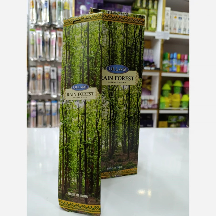 عود پاکتی رایحه جنگل بارانی(Rain Forest) برند Ullas باکس 12 تایی