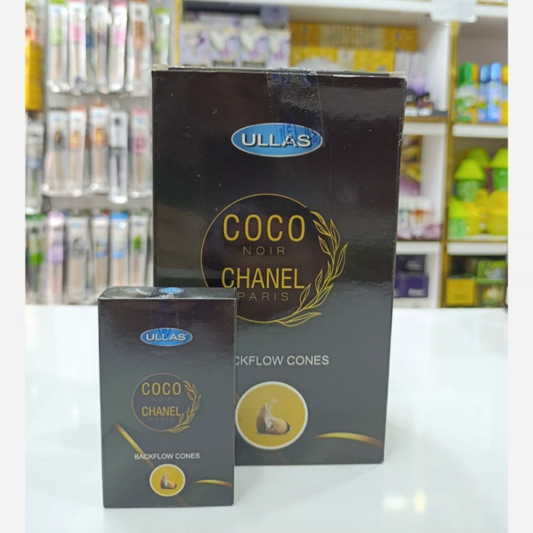 عود آبشاری رایحه کوکو نویر شنل(Coco Noir Chanel ) برند Ullas باکس 12 عددی