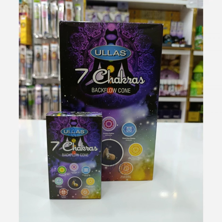 عود آبشاری رایحه مناسب مدیتیشن و مراقبه (7Chakras ) برند Ullas باکس 12 عددی