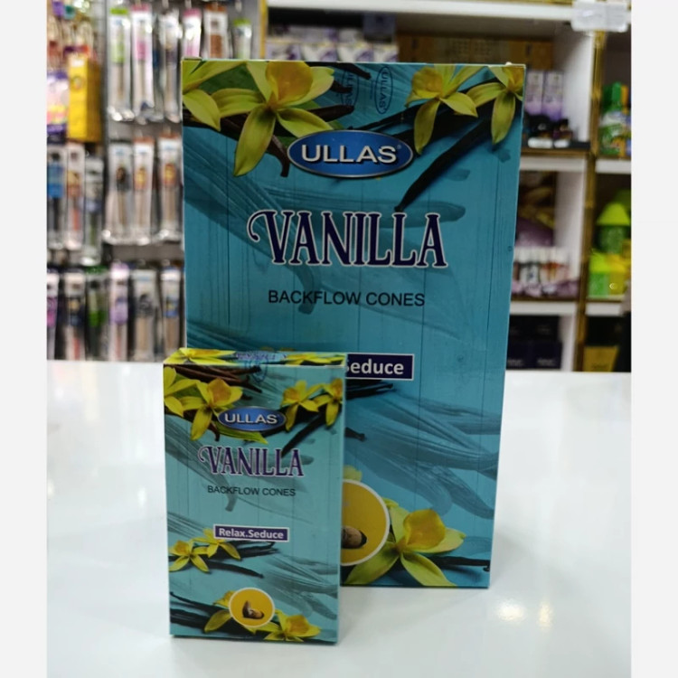عود آبشاری رایحه وانیل(Vanilla ) برند Ullas باکس 12 عددی