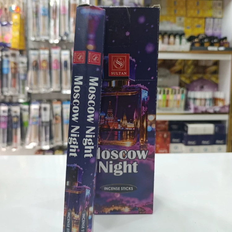 عود خوشبوکننده رایحه موسکو نایت( Moscow Night) باکس 6 بسته ای