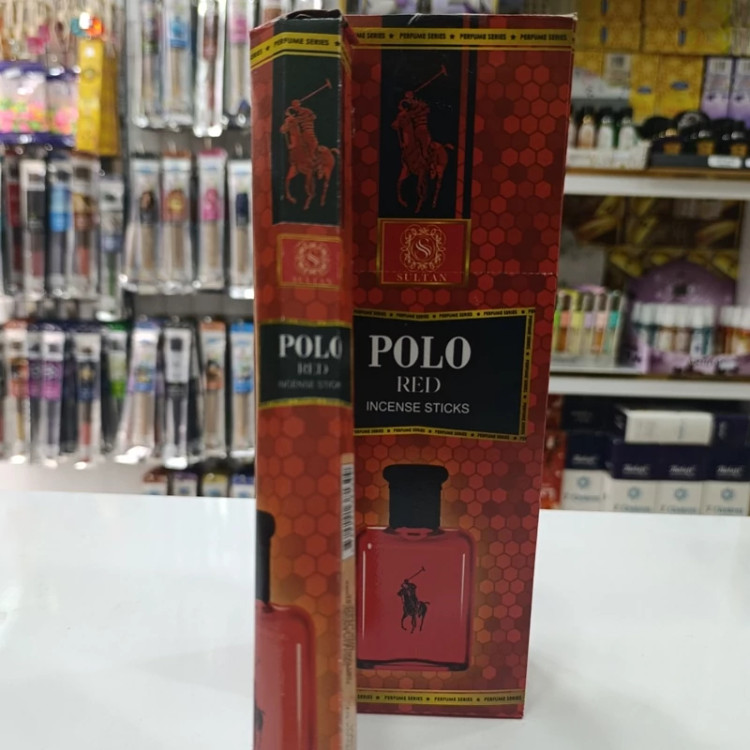 عود خوشبوکننده رایحه پولو قرمز( Polo Red) باکس 6 بسته ای
