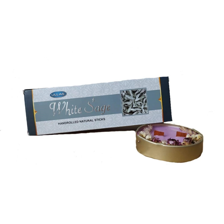 عود دستساز مریم گلی یا وایت سیج( White Sage ) برند الاس