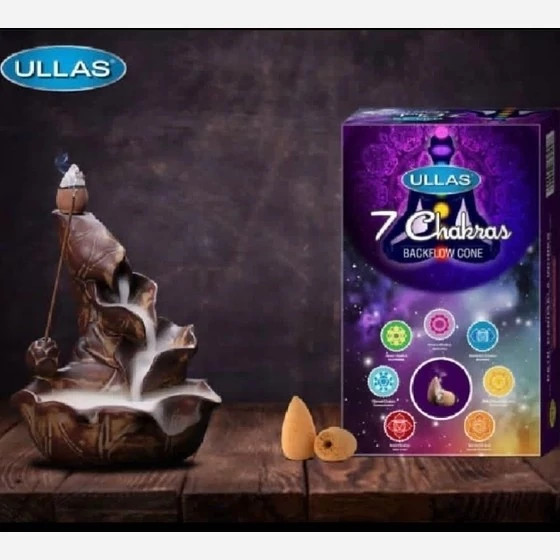 عود آبشاری برند الاس(Ullas) مناسب مدیتیشن و یوگا(7Chakras)