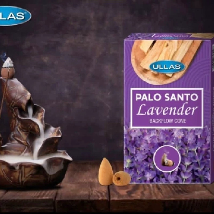 عود آبشاری برند الاس(Ullas) رایحه پالوسانتو لاوندر(Palo Santo Lavender)