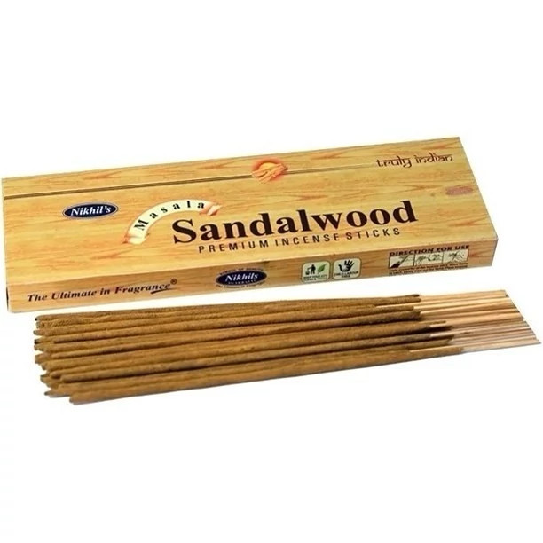 عود دستساز چوب صندل(Sandalwood) برند Nakhil