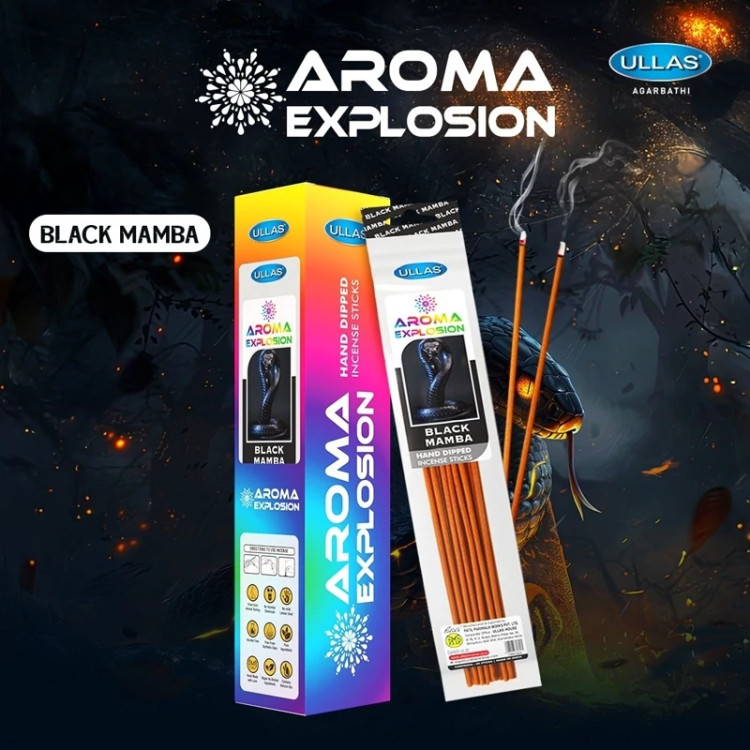 عود آروما اکسپلوژن(Aroma Explosion ) برند Ullas رایحه بلک مامبا(Black Mamba)