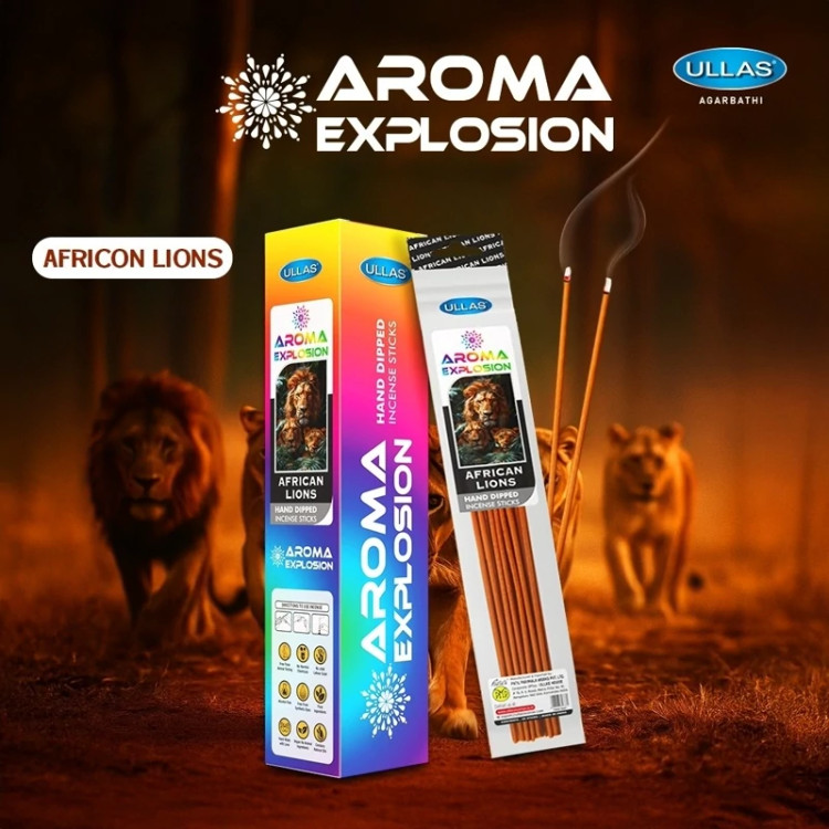 عود آروما اکسپلوژن(Aroma Explosion ) برند Ullas رایحه شیر آفریقایی(African Lions)