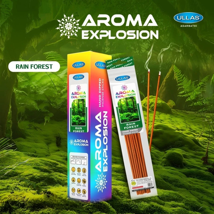 عود آروما اکسپلوژن(Aroma Explosion ) برند Ullas رایحه جنگل بارانی(Rain Forest)