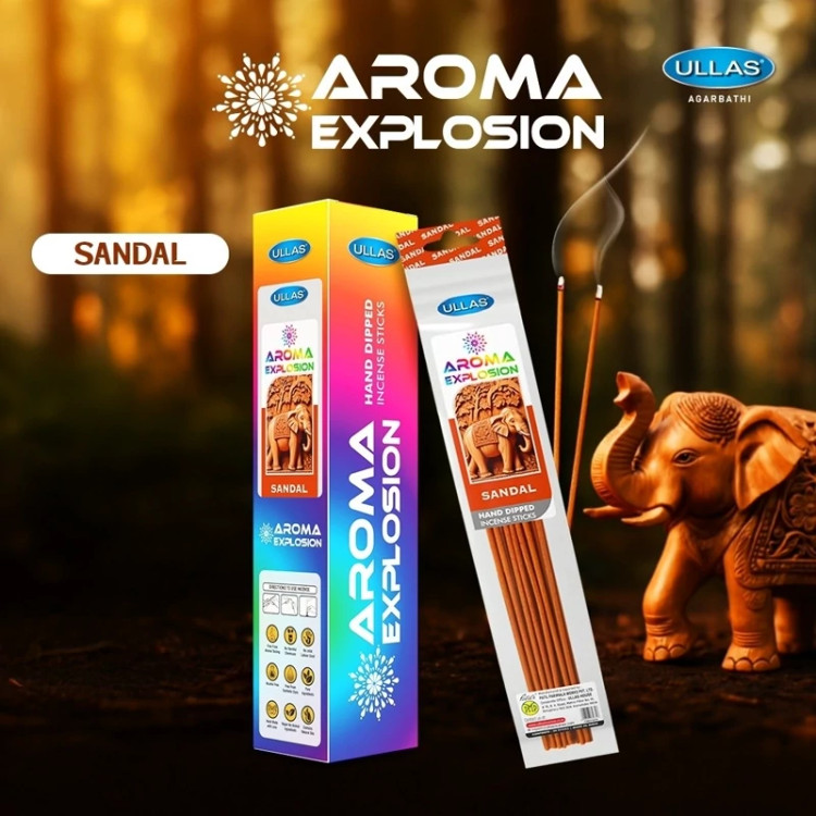 عود آروما اکسپلوژن(Aroma Explosion ) برند Ullas رایحه چوبی صندل(Sandal)