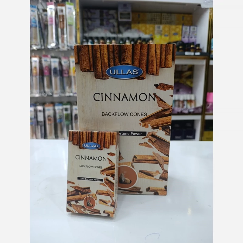 عود آبشاری رایحه دارچین(Cinnamon ) برند Ullas باکس 12 عددی