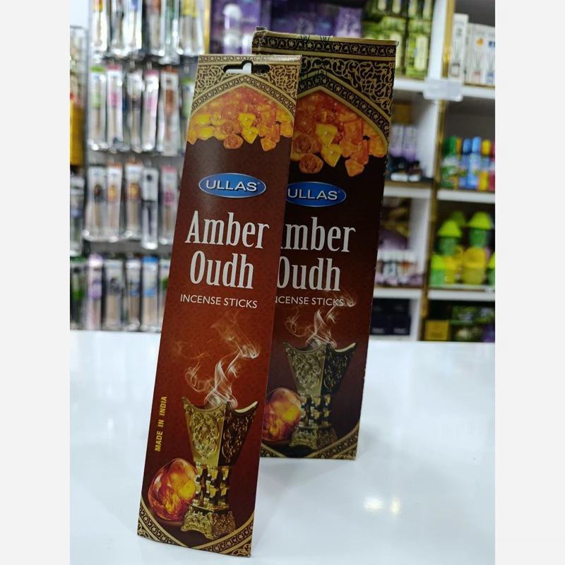عود پاکتی رایحه امبر عود(Amber Oudh ) برند Ullas