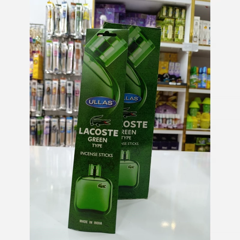 عود پاکتی رایحه لاکوست سبز(Lacoste Green ) برند Ullas
