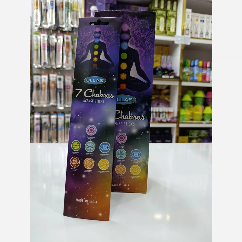 عود پاکتی رایحه مناسب مدیتیشن و مراقبه(7Chakras ) برند Ullas