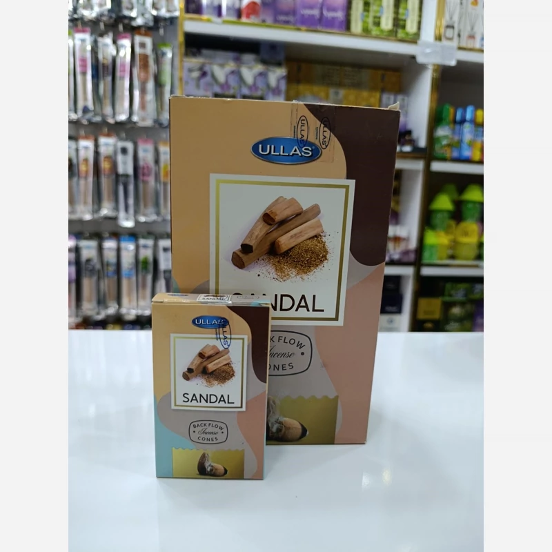 عود آبشاری رایحه صندل( Sandal) برند الاس(Ullas)