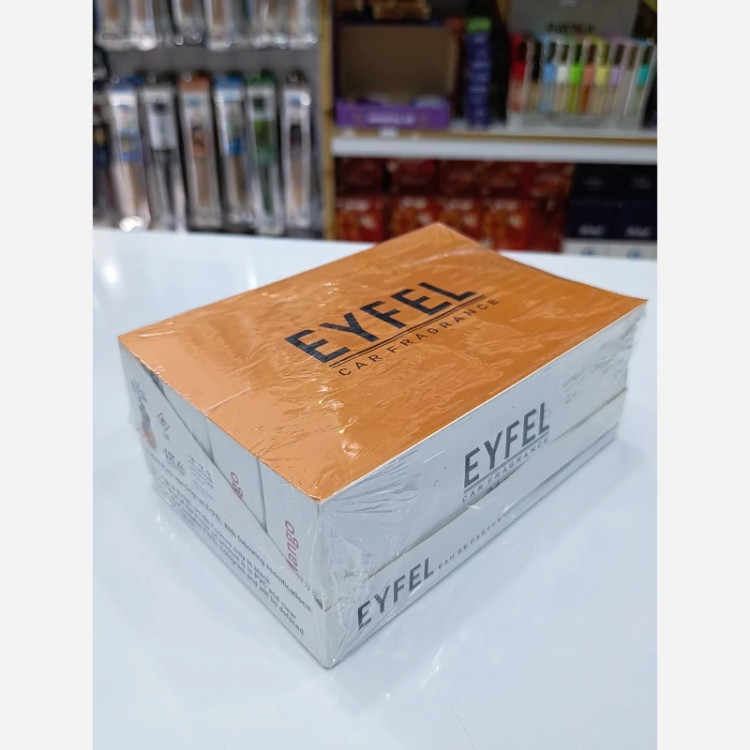 خوشبوکننده آویز خودرو برند ایفل(Eyfel)،عمده،باکس 24 عددی