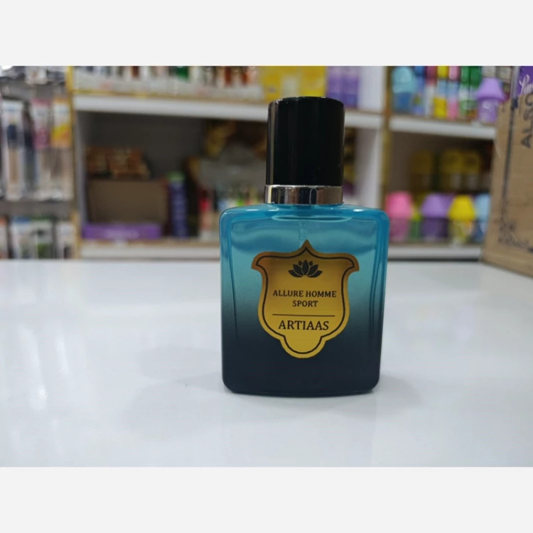 ادکلن 30 میل کتابی برند آرتیاس(Artiaas) رایحه آلور هوم اسپرت(Allure Homme Sport )