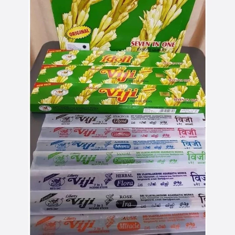 عود ویجی(Viji) هفت رایحه از برند لیبرتی(Liberty)، عمده، باکس 12 تایی