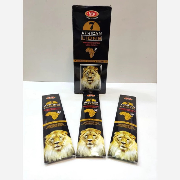 عود هفت شیر آفریقایی(7 African Lions) برند BIC، عمده، پک 12 تایی