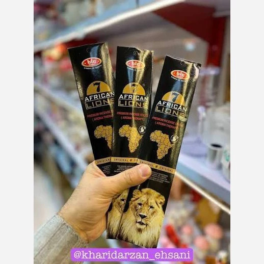 عود هفت شیر آفریقایی(7 African Lions) برند BIC، عمده، پک 48 بسته ای