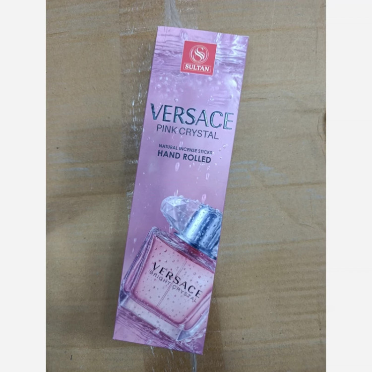 عود دستساز ورساچ صورتی(Versace bright Crystal)،عمده، پک 12 بسته ای
