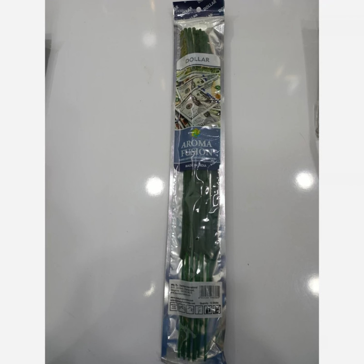 عود آرومافیوژن(Aroma Fusion) بلند 50 سانتی برند دارشان(Darshan) رایحه جذب پول و ثروت(Dollar )