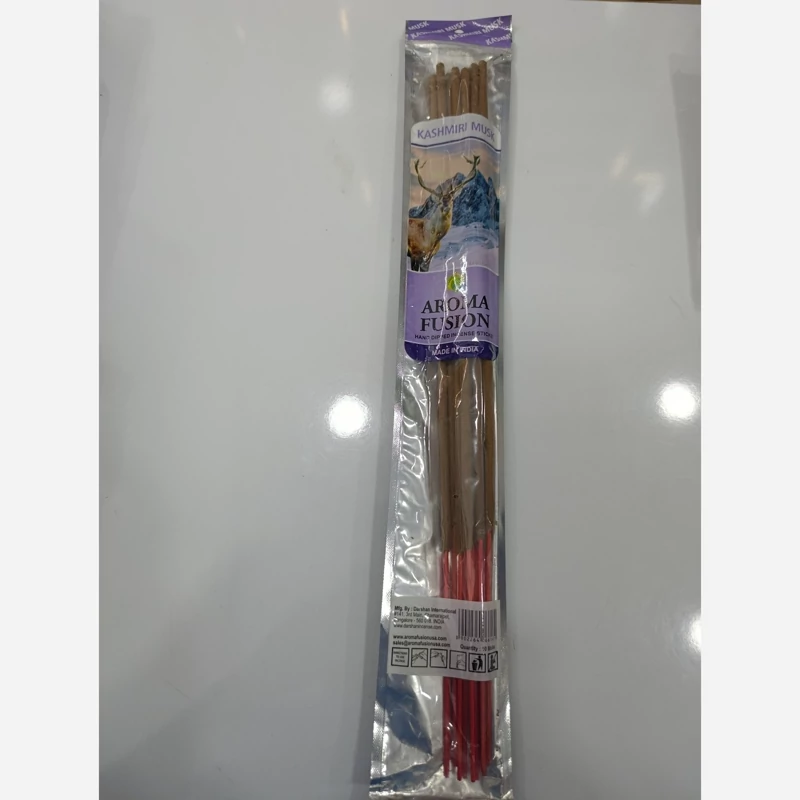 عود آرومافیوژن(Aroma Fusion) بلند 50 سانتی برند دارشان(Darshan) رایحه مشک کشمیری(Kashmiri Musk )
