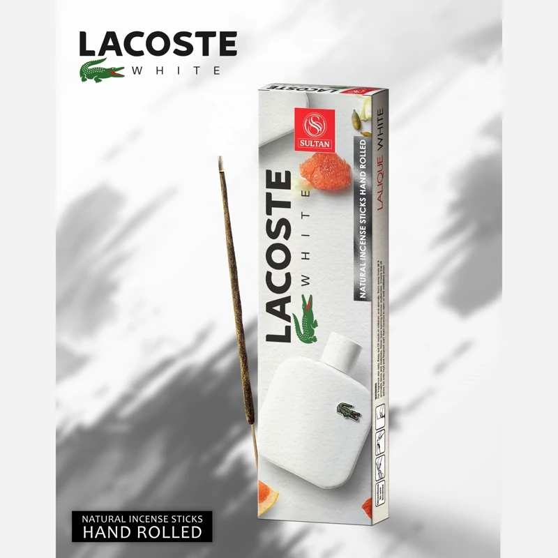 عود دستساز لاکوست سفید( Lacoste White )،عمده، پک 12 بسته ای