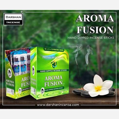 پک عودهای پایه طبیعی سری آرمافیوژن(Aroma Fusion) برند دارشان(Darshan)