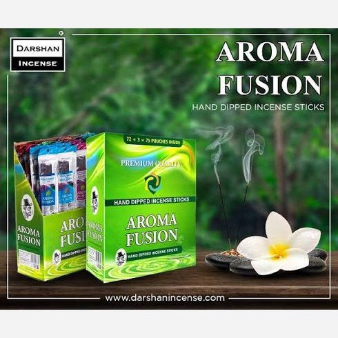 پک عودهای پایه طبیعی سری آرمافیوژن(Aroma Fusion) برند دارشان(Darshan)